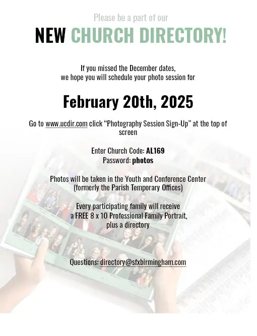 New Church Directory Photo Session