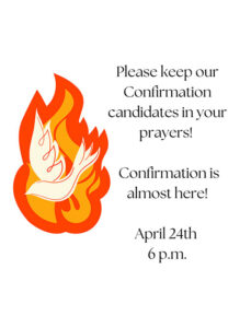 Confirmation is almost here!