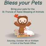 Bless Your Pets October 4th at 10am