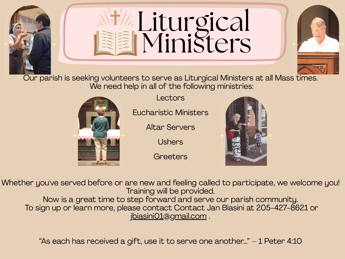 Volunteer as a Liturgical Minister