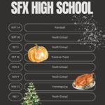 SFX High School Fall Calendar 2025