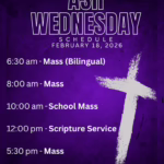 Ash Wednesday Mass Times