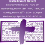 Lenten Penance Service