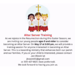 Altar Server Training
