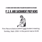 PSR and Sacrament Prep Sept 20th