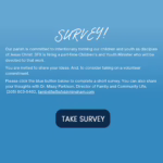 Children & Youth Ministry Fall Survey