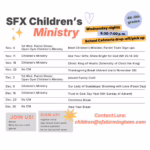 Childrens Ministry Schedule