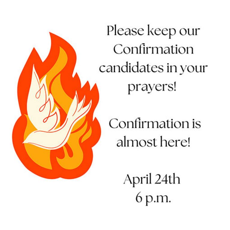 Confirmation is almost here!