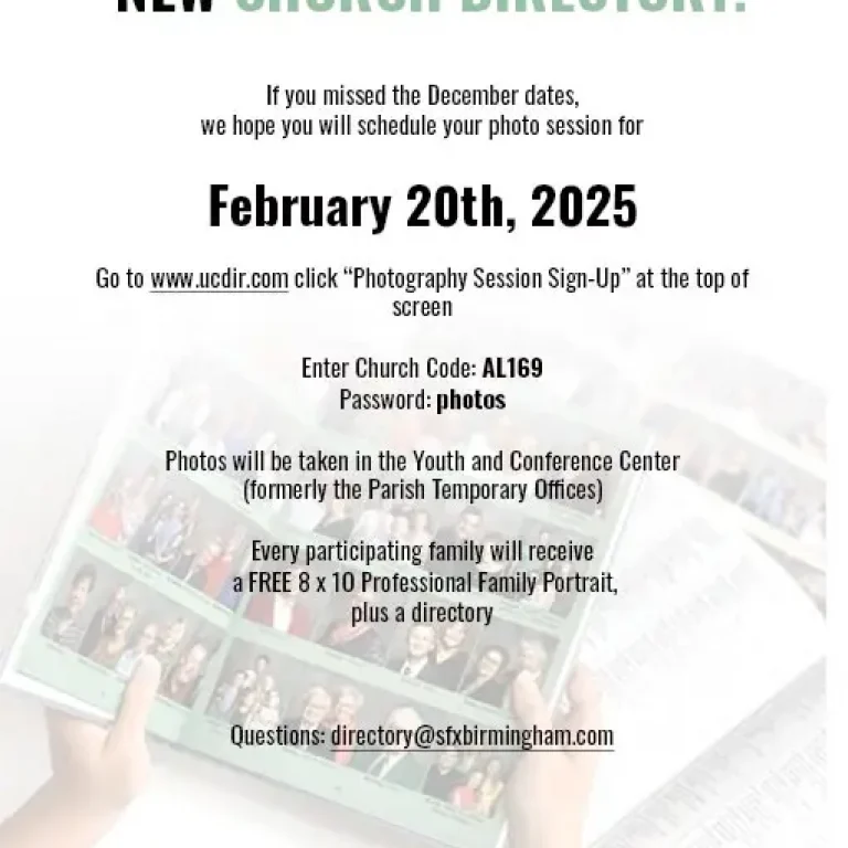 New Church Directory Photo Session