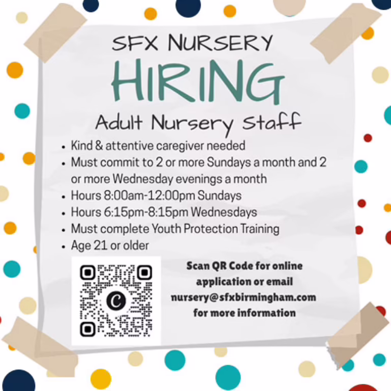 Adult Nursery Staff